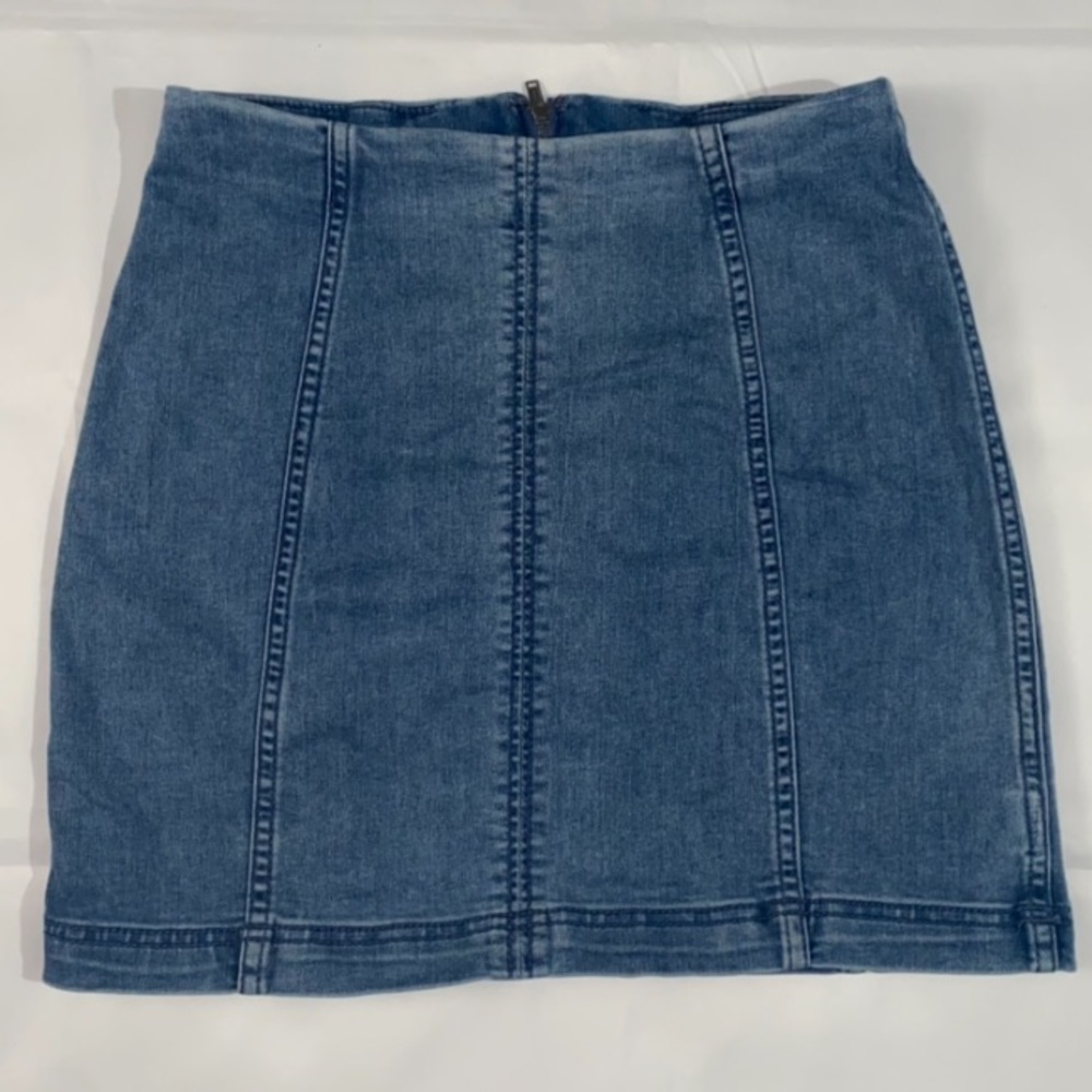 Free People Mini Jean Skirt